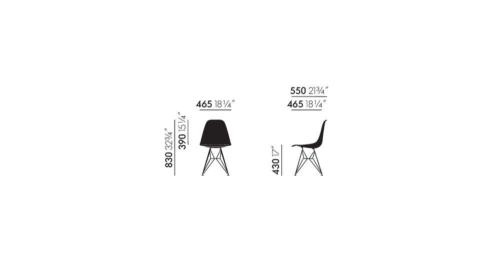 Eames Plastic Side Chair DSR (Special Colours)