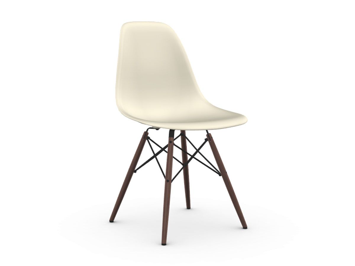 Eames Plastic Side Chair DSW - Dark Maple Base